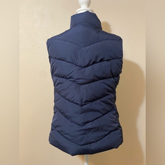 Gap outdoor Edition winter warmth puffer vest navy dots women’s size small - Picture 7 of 9